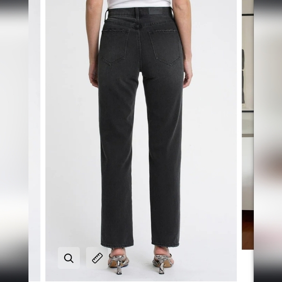 Cassie Super High Rise Straight in Retrograde PISTOLA 30 - Picture 2 of 11